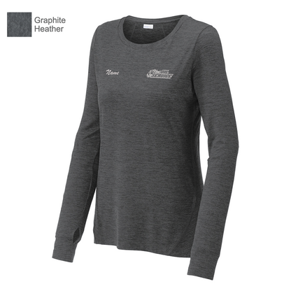 Ken's Oil Embroidered Sport-Tek® Women's Exchange 1.5 Long Sleeve Crew