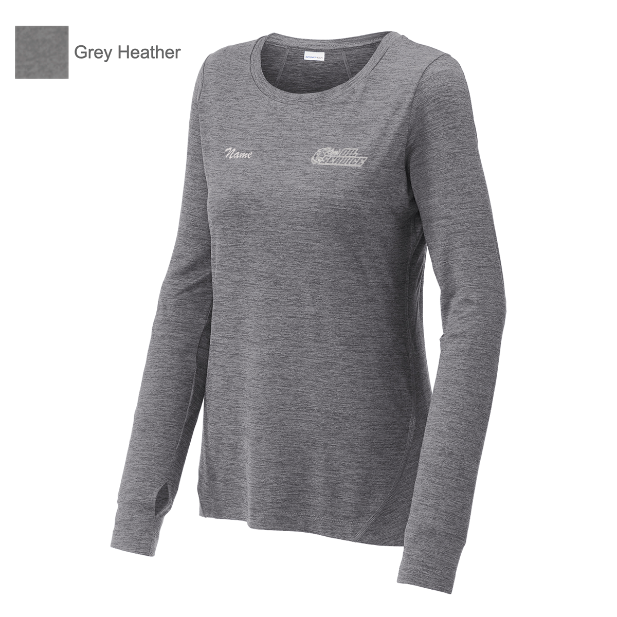 Ken's Oil Embroidered Sport-Tek® Women's Exchange 1.5 Long Sleeve Crew