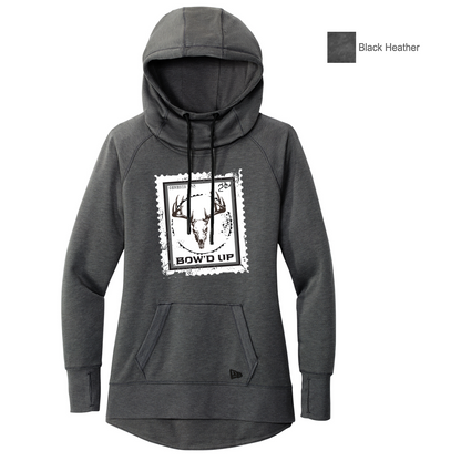 Bow'd Up - Stamp Print - New Era® Women's Tri-Blend Fleece Pullover Hoodie