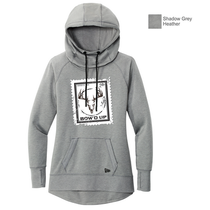 Bow'd Up - Stamp Print - New Era® Women's Tri-Blend Fleece Pullover Hoodie