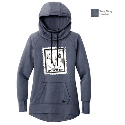 Bow'd Up - Stamp Print - New Era® Women's Tri-Blend Fleece Pullover Hoodie