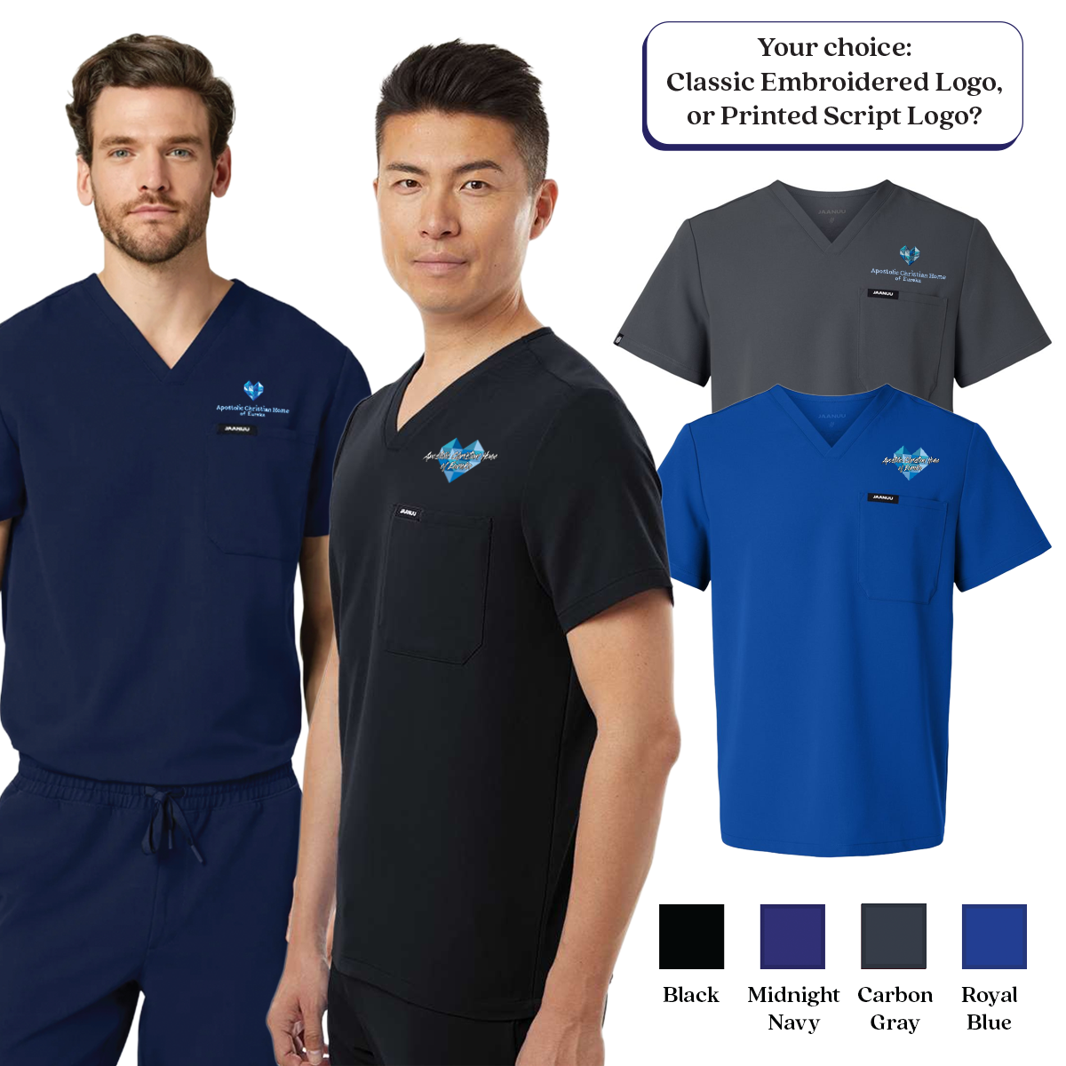 EACH - Jaanuu Holmes Everyday 1-Pocket Unisex Scrub Top