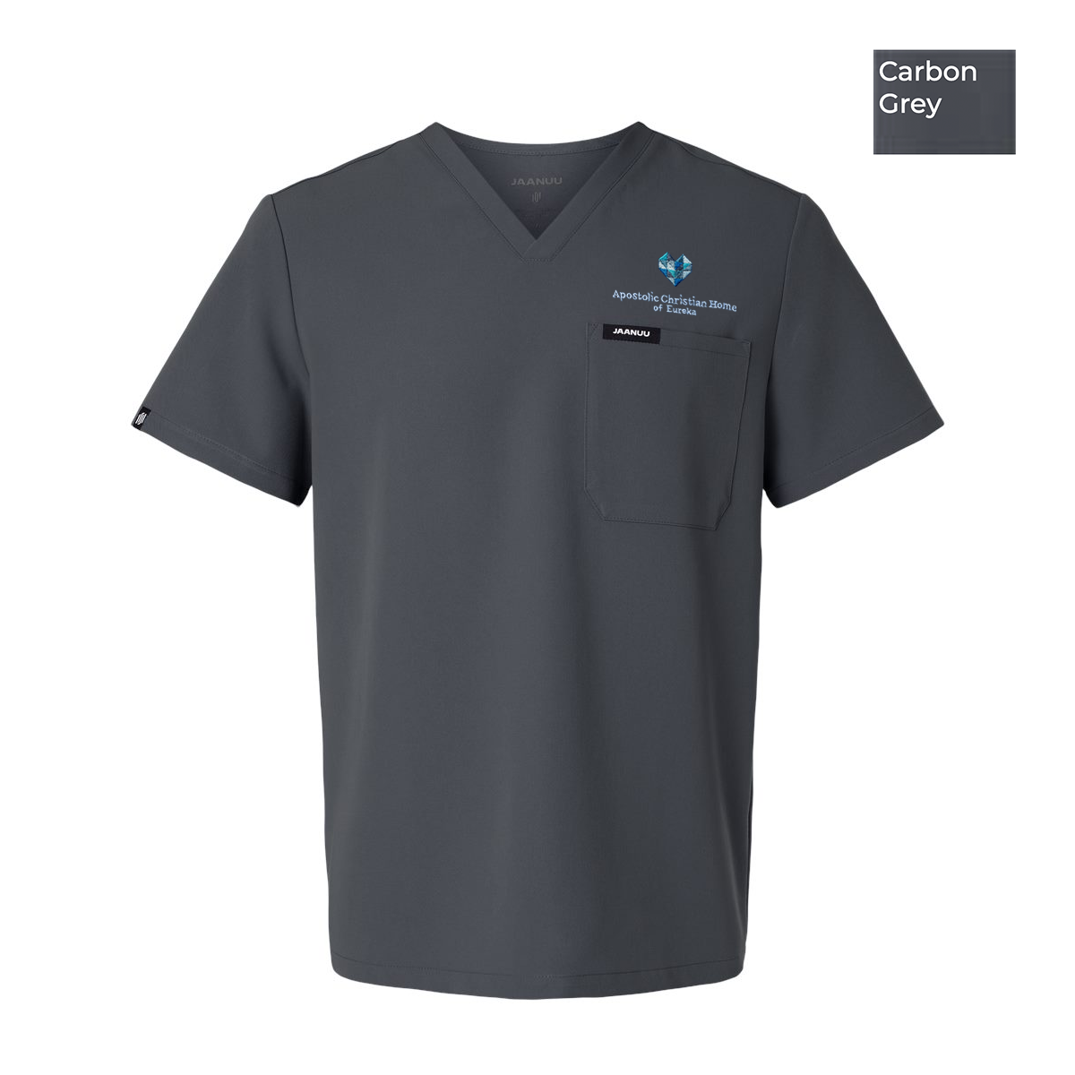 EACH - Embroidered - Classic Logo - Holmes Everyday 1-Pocket Unisex Scrub Top