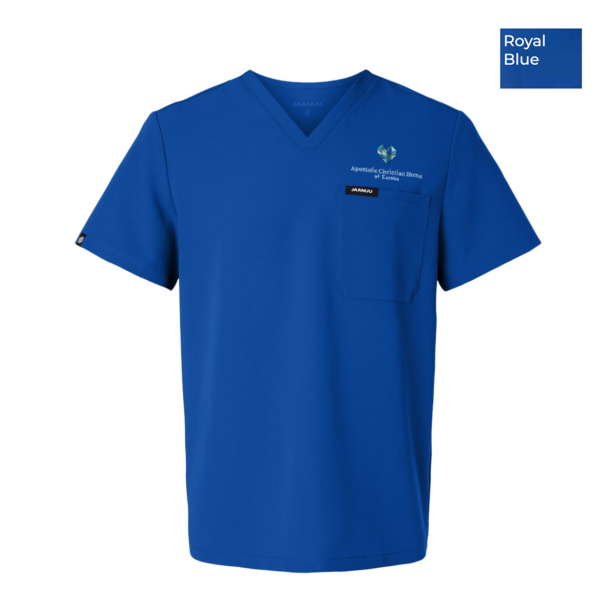 EACH - Embroidered - Classic Logo - Holmes Everyday 1-Pocket Unisex Scrub Top