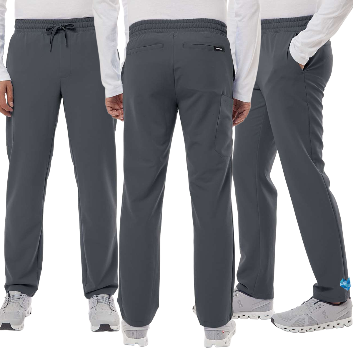 EACH - Jaanuu Men's Rhodes Everyday Straight-Leg Scrub Pants