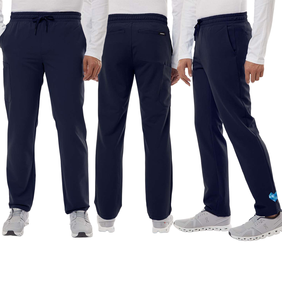 EACH - Jaanuu Men's Rhodes Everyday Straight-Leg Scrub Pants
