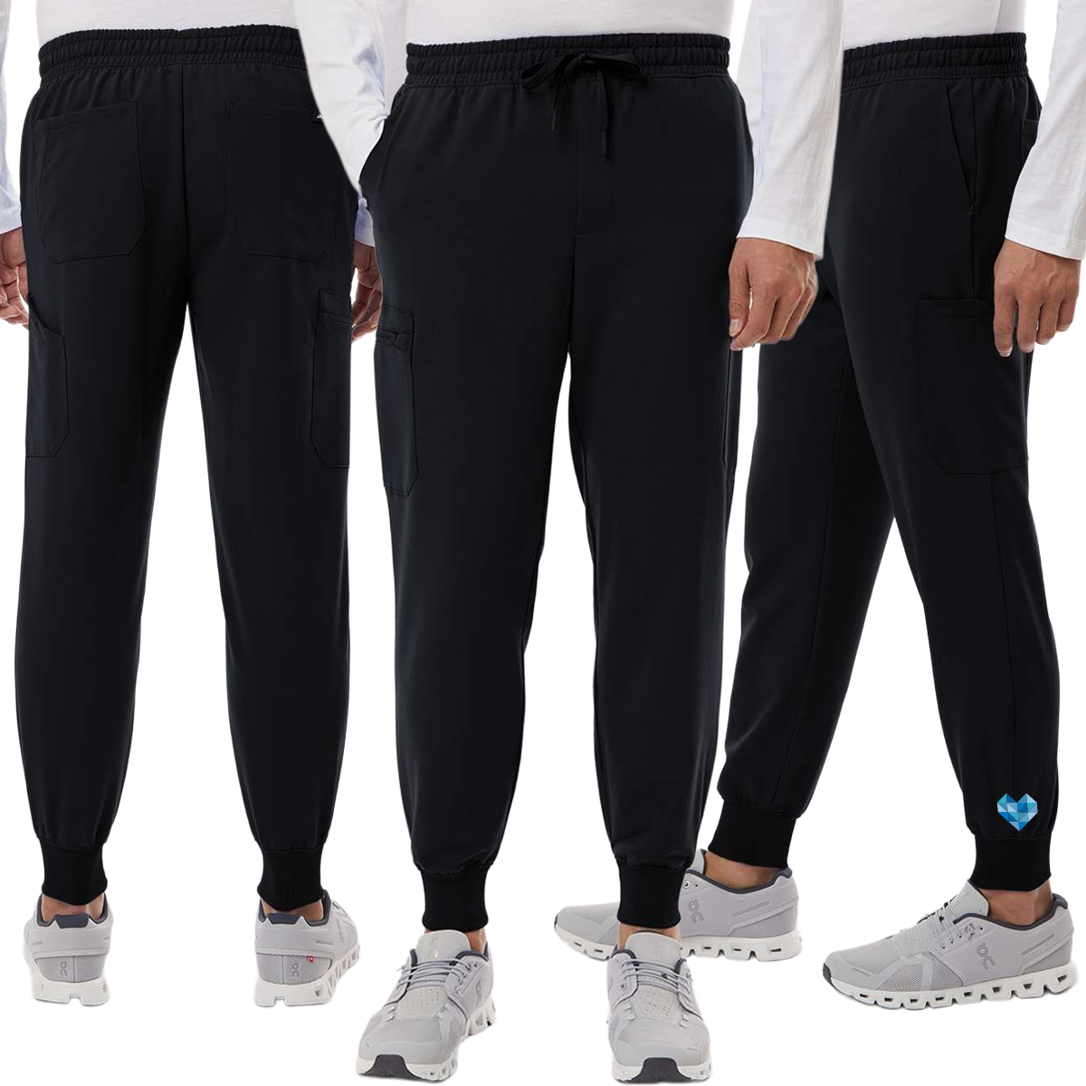 EACH - Jaanuu Men's Osmo 8-Pocket Scrub Joggers