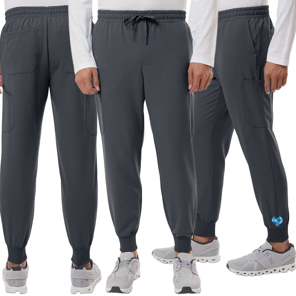 EACH - Jaanuu Men's Osmo 8-Pocket Scrub Joggers