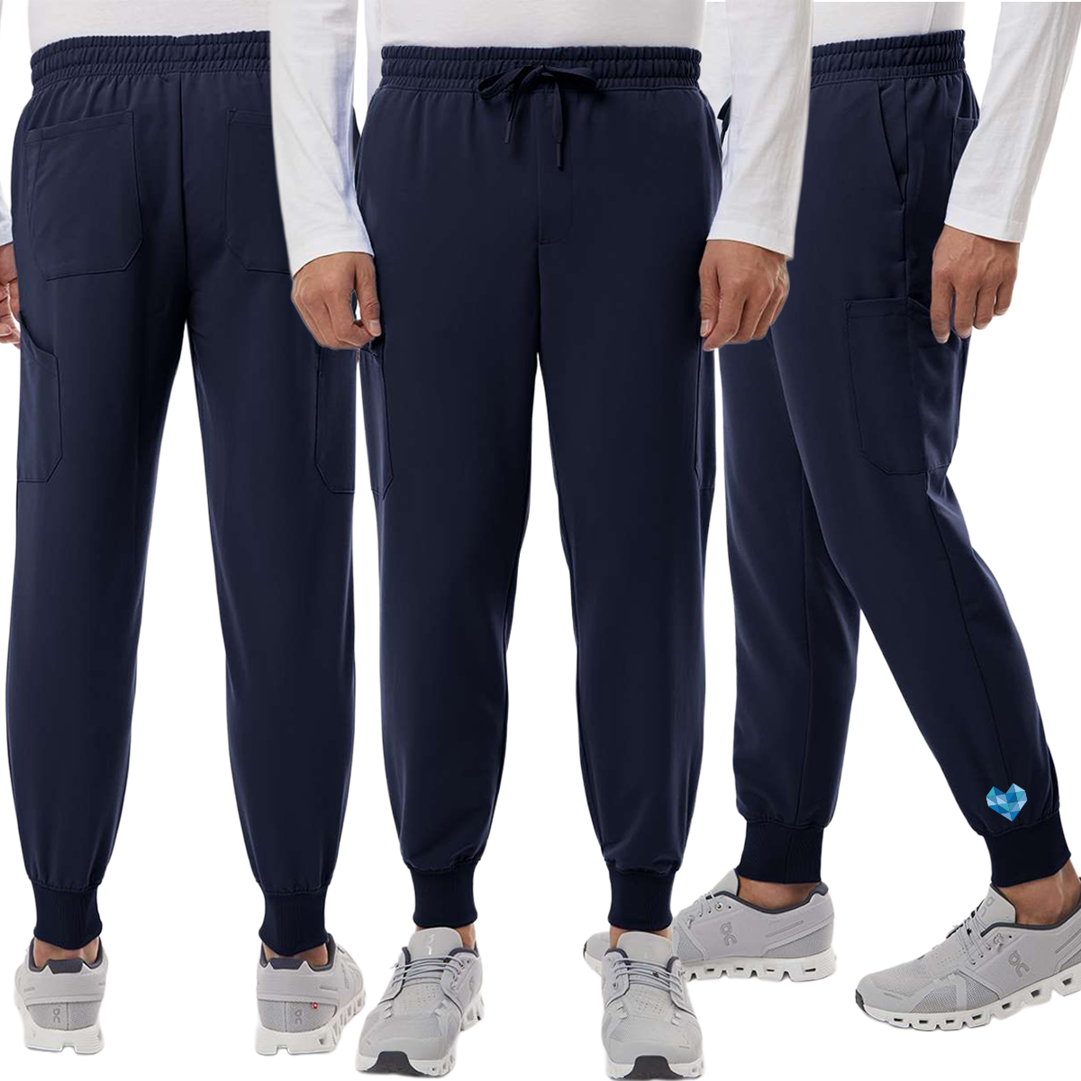 EACH - Jaanuu Men's Osmo 8-Pocket Scrub Joggers