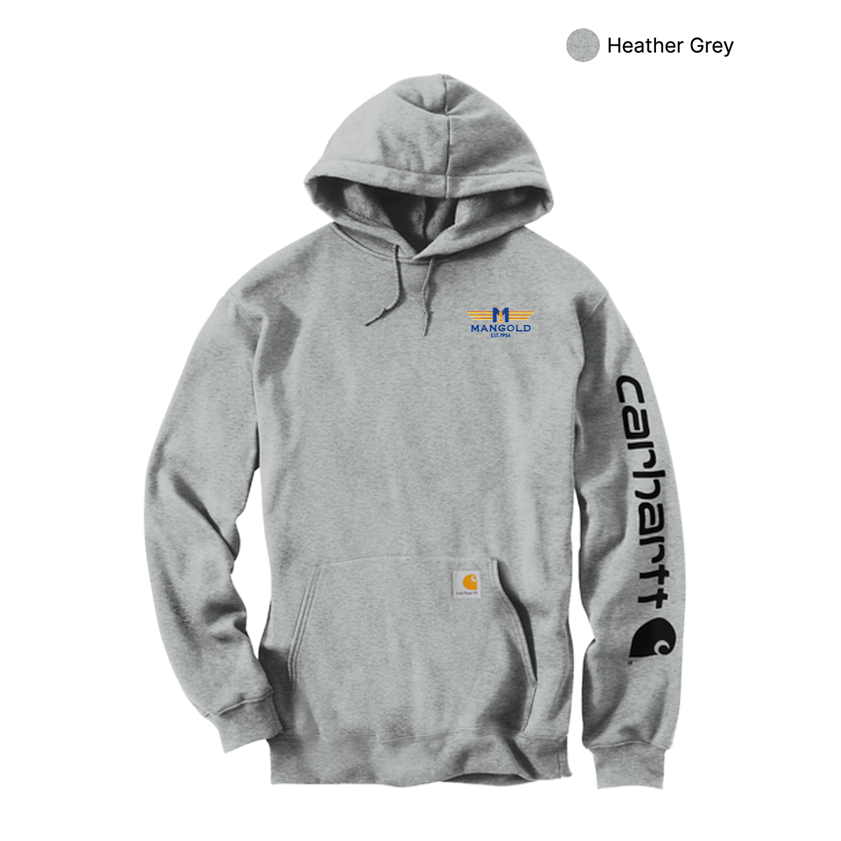 MF - Embroidered - Carhartt® Midweight Hooded Logo Sweatshirt