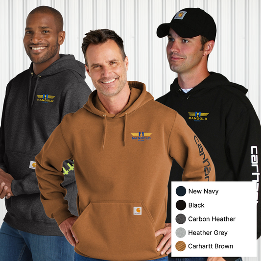 MF - Embroidered - Carhartt® Midweight Hooded Logo Sweatshirt