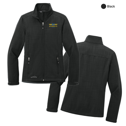 MF - Embroidered - Eddie Bauer® Women's Shaded Crosshatch Soft Shell Jacket