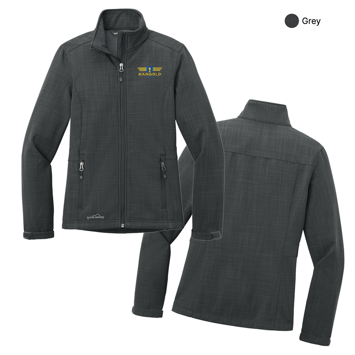 MF - Embroidered - Eddie Bauer® Women's Shaded Crosshatch Soft Shell Jacket