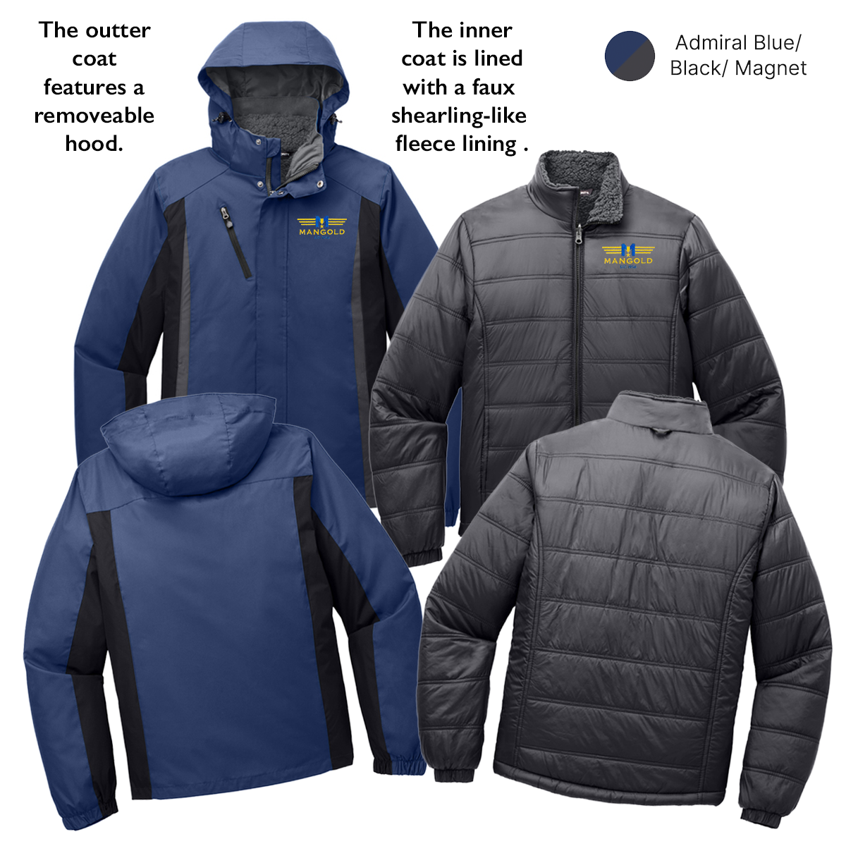 MF - Embroidered - Port Authority® Colorblock 3-in-1 Jacket