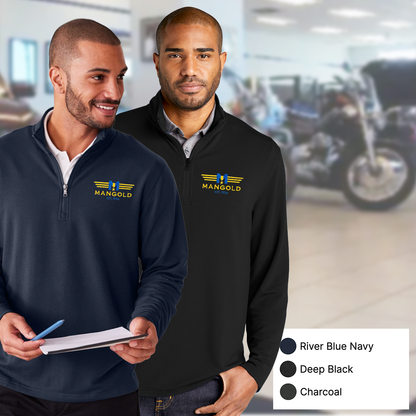 MF - Embroidered - Port Authority® Microterry 1/4-Zip Pullover