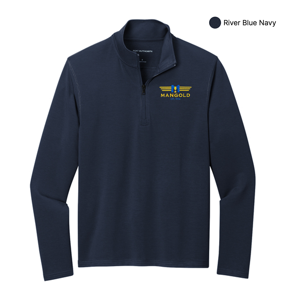 MF - Embroidered - Port Authority® Microterry 1/4-Zip Pullover