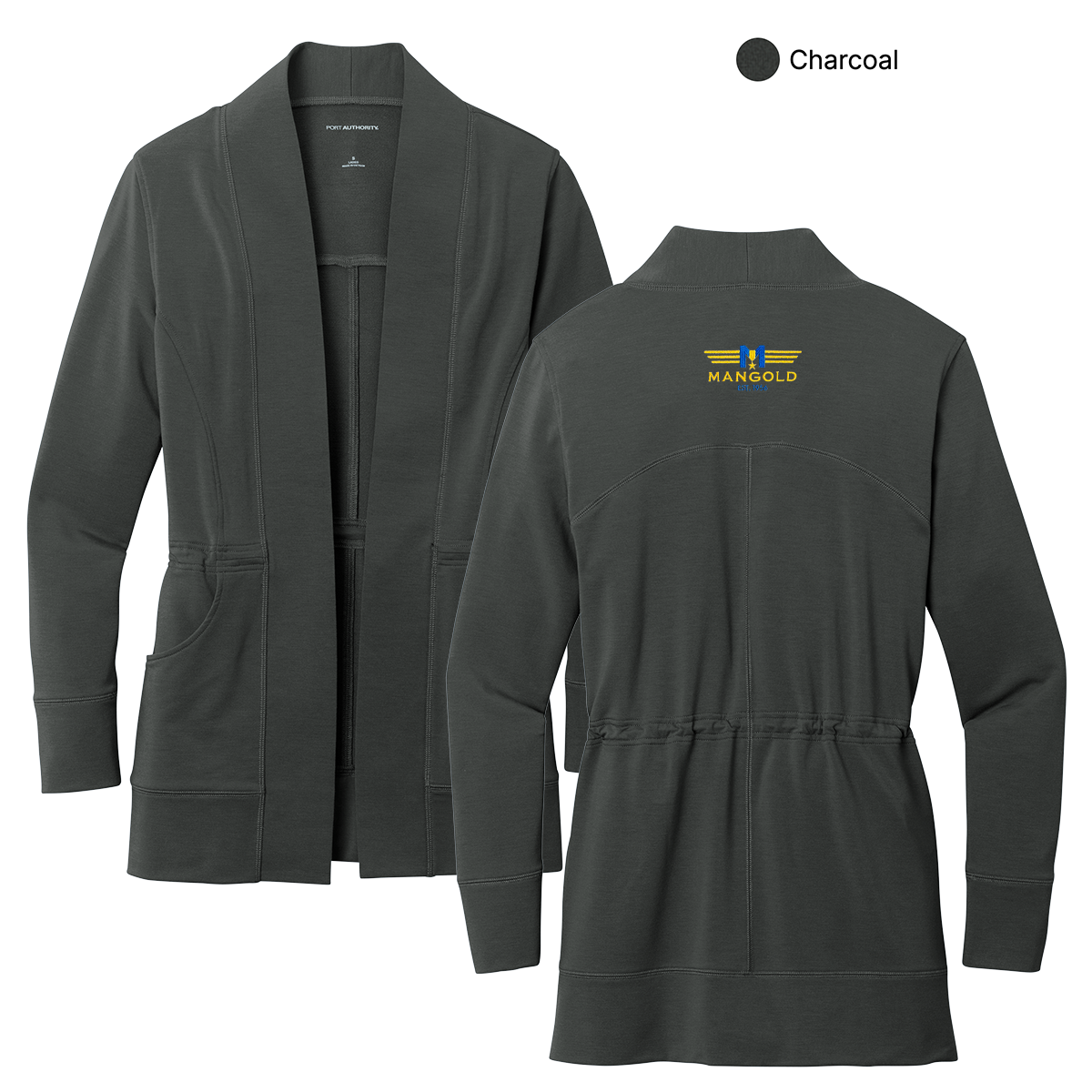 MF - Embroidered - Port Authority® Women's Microterry Cardigan