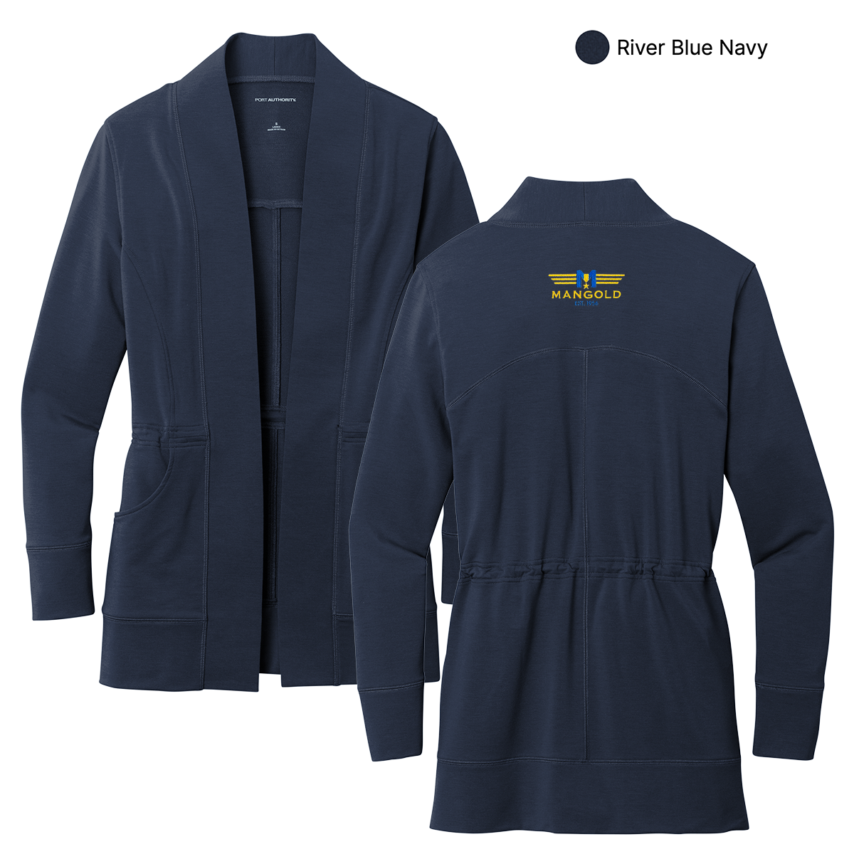 MF - Embroidered - Port Authority® Women's Microterry Cardigan