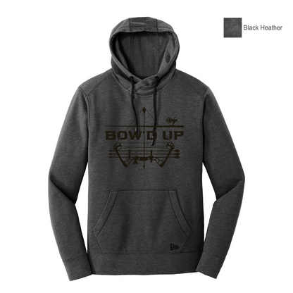 Bow'd Up - Logo - New Era® Tri-Blend Fleece Pullover Hoodie - Unisex Cut