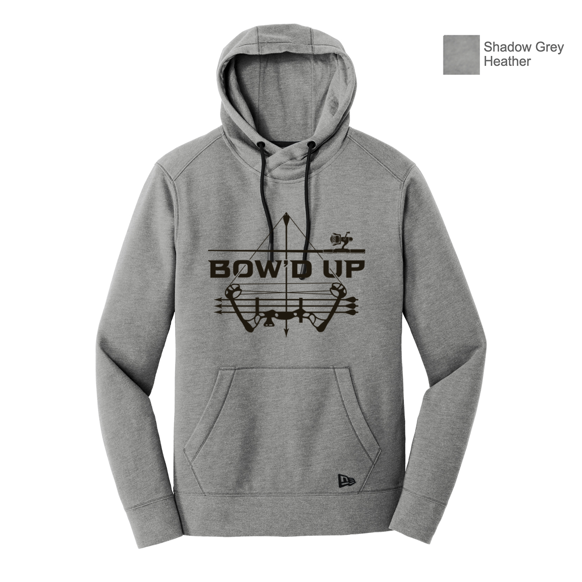 Bow'd Up - Logo - New Era® Tri-Blend Fleece Pullover Hoodie - Unisex Cut