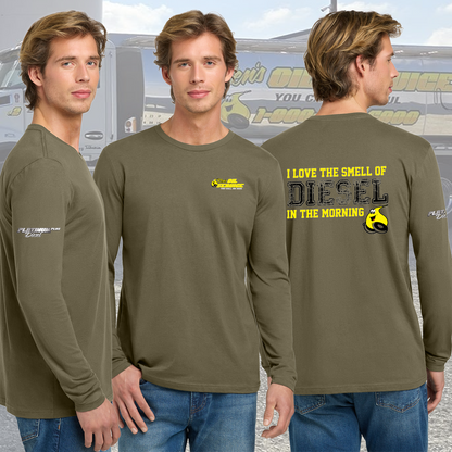 Ken's Oil The Smell of Diesel in the Morning - Long Sleeve Cotton Tee