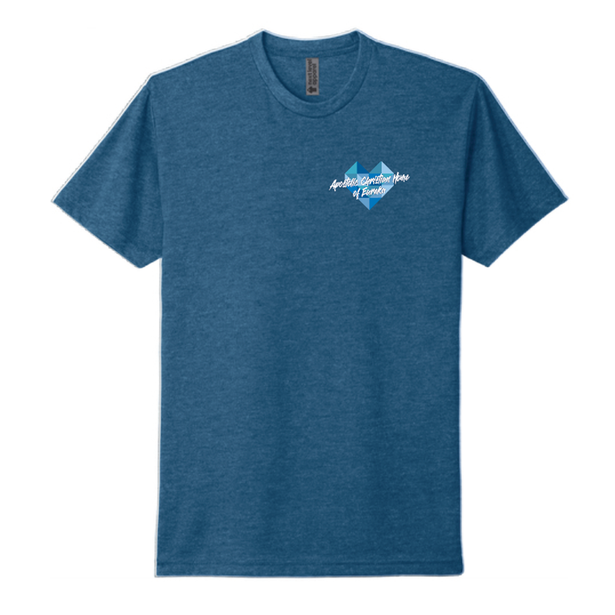 EACH - Script Heart Left Chest Print Only - Next Level Apparel®  Unisex Adult CVC Tee