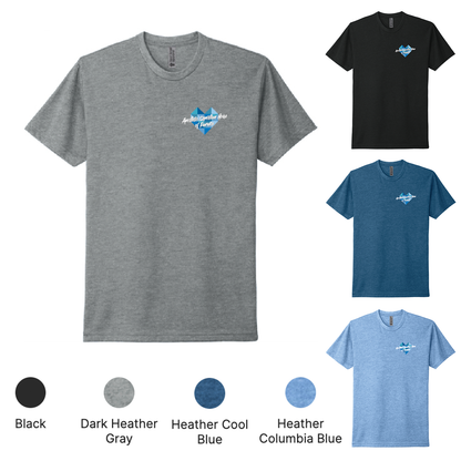 EACH - Script Heart Left Chest Print Only - Next Level Apparel®  Unisex Adult CVC Tee