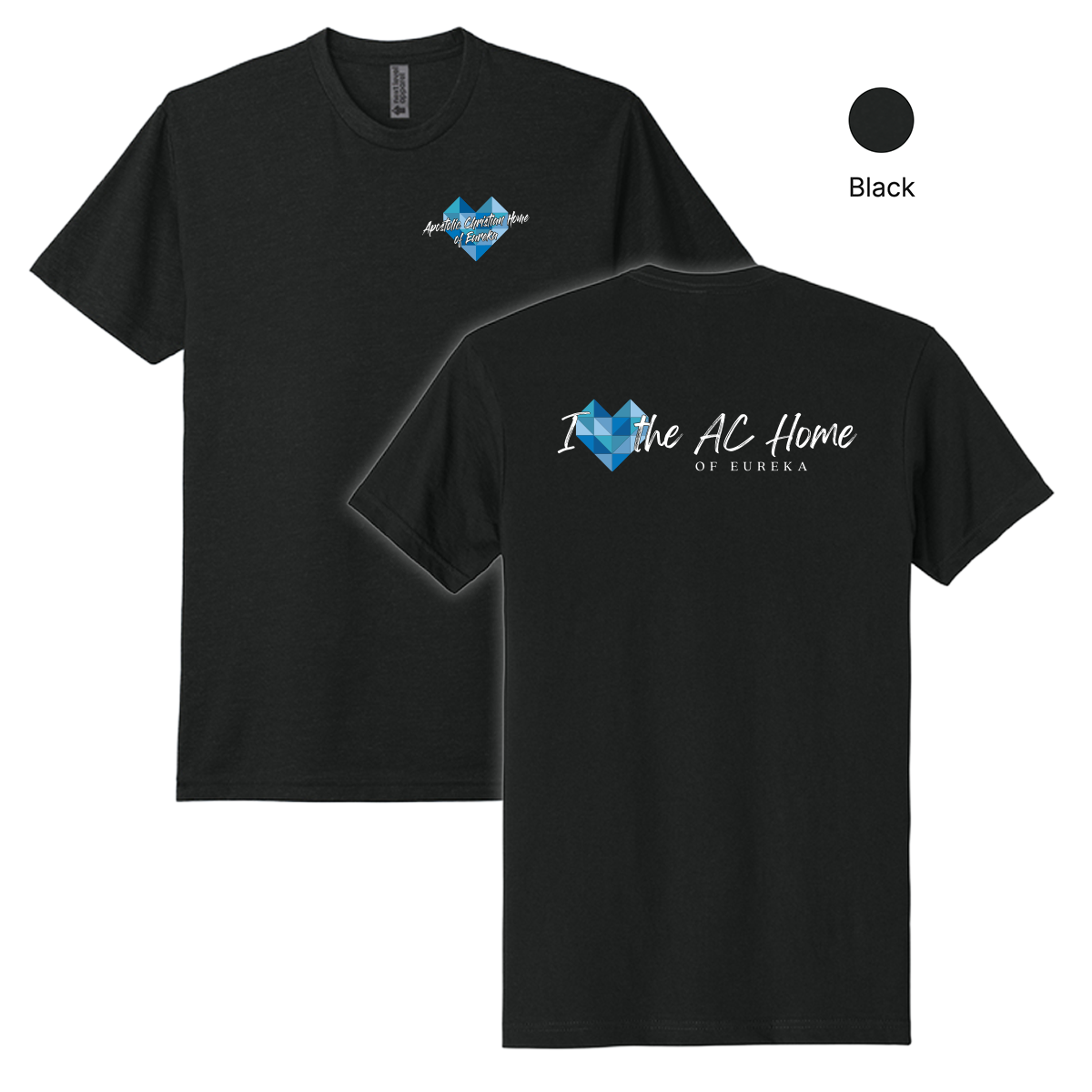 EACH - Printed - I heart the AC Home - Next Level Apparel®  Unisex Adult CVC Tee