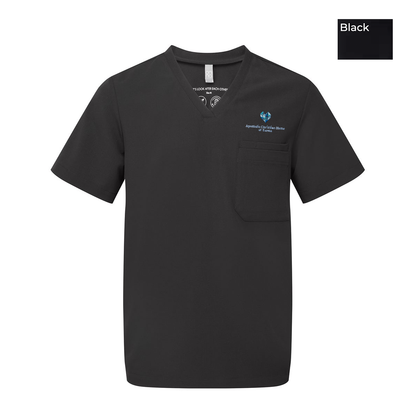 EACH - Embroidered - Classic Logo - Onna Men's Limitless V-Neck Stretch Scrub Top