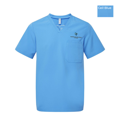 EACH - Embroidered - Classic Logo - Onna Men's Limitless V-Neck Stretch Scrub Top