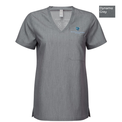 EACH - Embroidered - Classic Logo - Onna Women's Limitless V-Neck Stretch Scrub Top