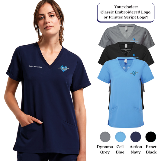EACH - Onna Women's Invincible V-Neck Stretch Scrub Top