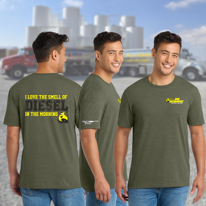 Ken's Oil The Smell of Diesel in the Morning - Triblend Tee