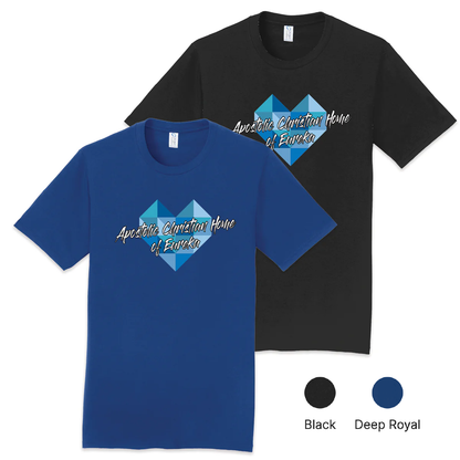 EACH - Script Heart Full Front Print - Unisex - 100% Ring Spun Cotton Soft Tee