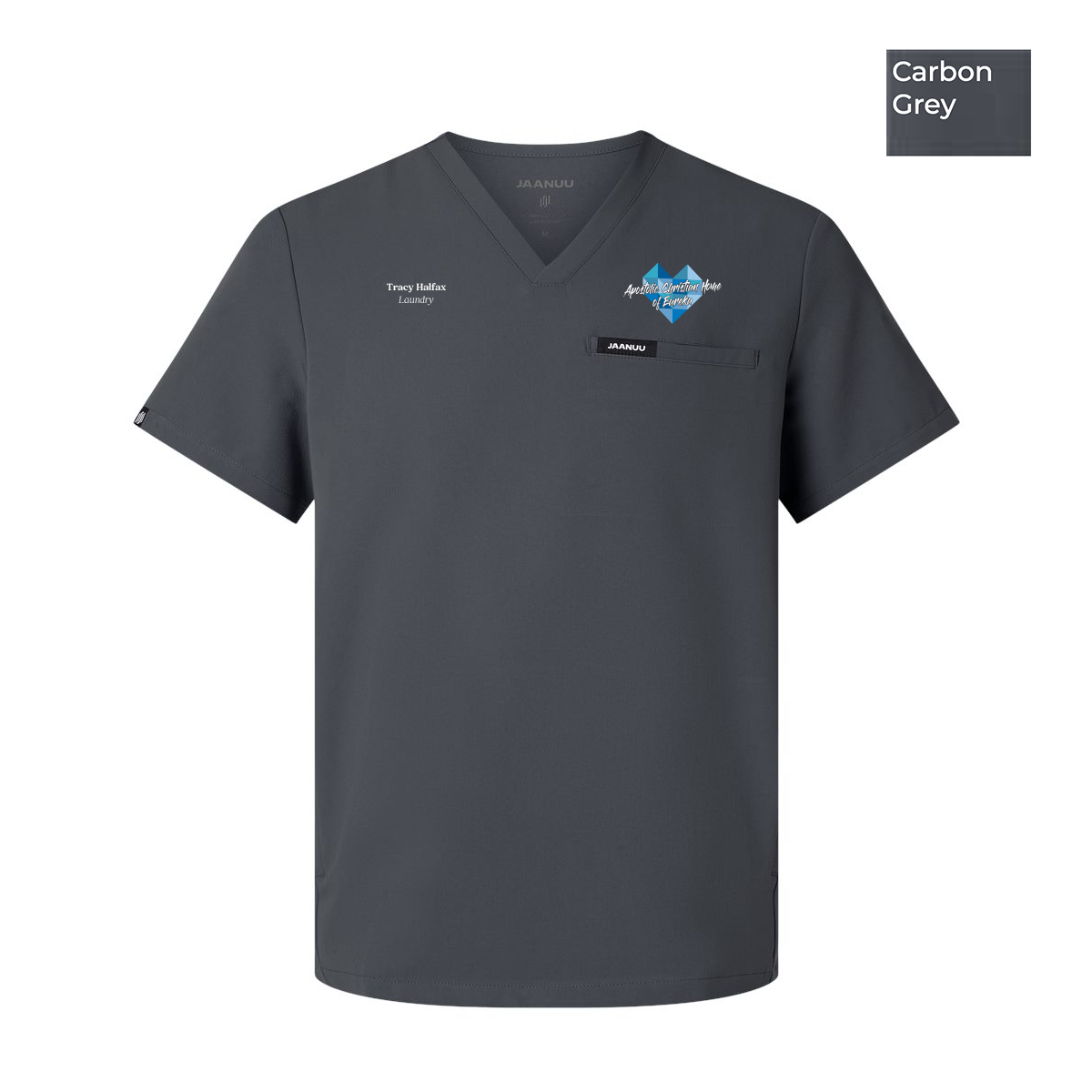 EACH - Jaanuu Men's Platt 3-Pocket Scrub V-Neck Top