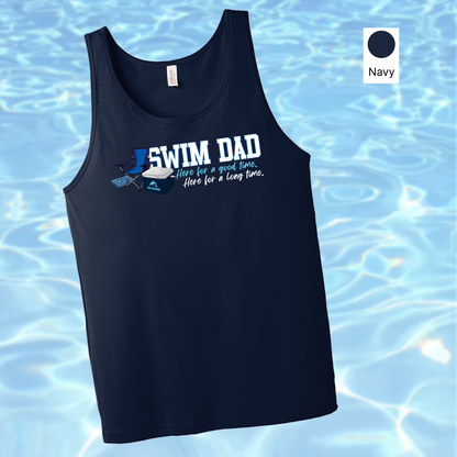RBD - Tees or Tanks - Swim Dad - Here for a Good Long Time