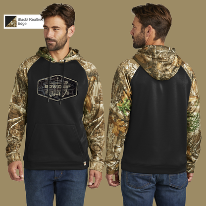 Bow'd Up - Antler Shadows Logo Print - Russell Outdoors™ Realtree® Performance Colorblock Pullover Hoodie