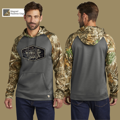 Bow'd Up - Antler Shadows Logo Print - Russell Outdoors™ Realtree® Performance Colorblock Pullover Hoodie