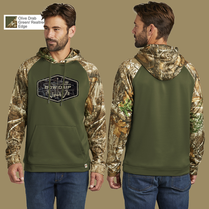 Bow'd Up - Antler Shadows Logo Print - Russell Outdoors™ Realtree® Performance Colorblock Pullover Hoodie