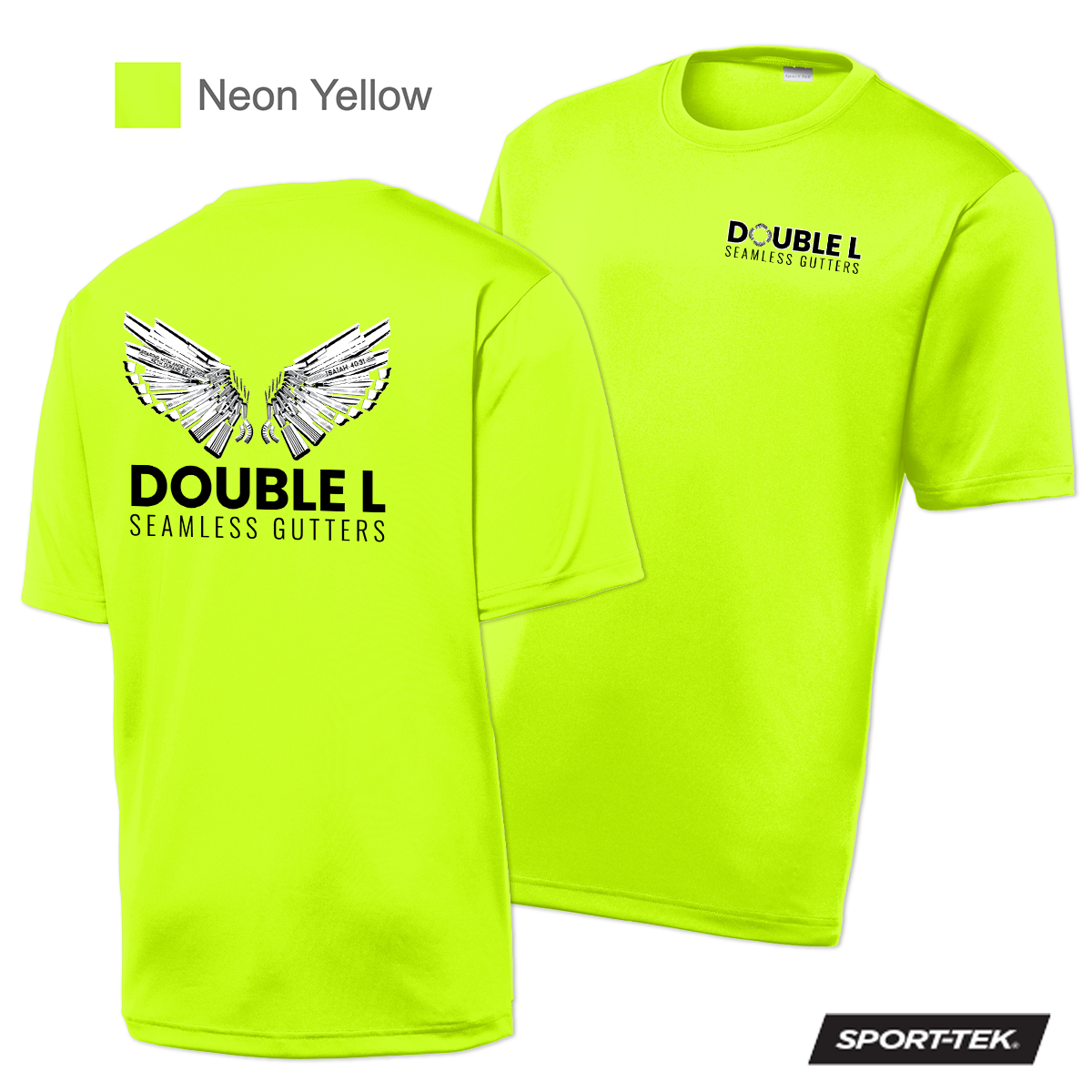 Double L - Printed Short Sleeve Wicking Tough Tee