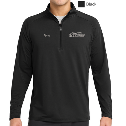 Ken's Oil Embroidered Sport-Tek® Sport-Wick® Stretch 1/4-Zip Pullover