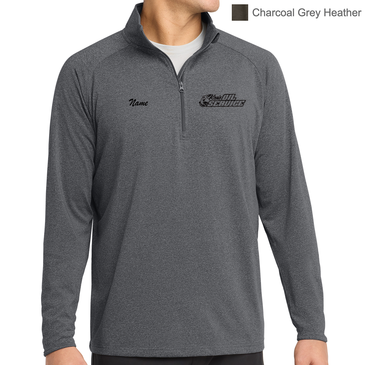 Ken's Oil Embroidered Sport-Tek® Sport-Wick® Stretch 1/4-Zip Pullover