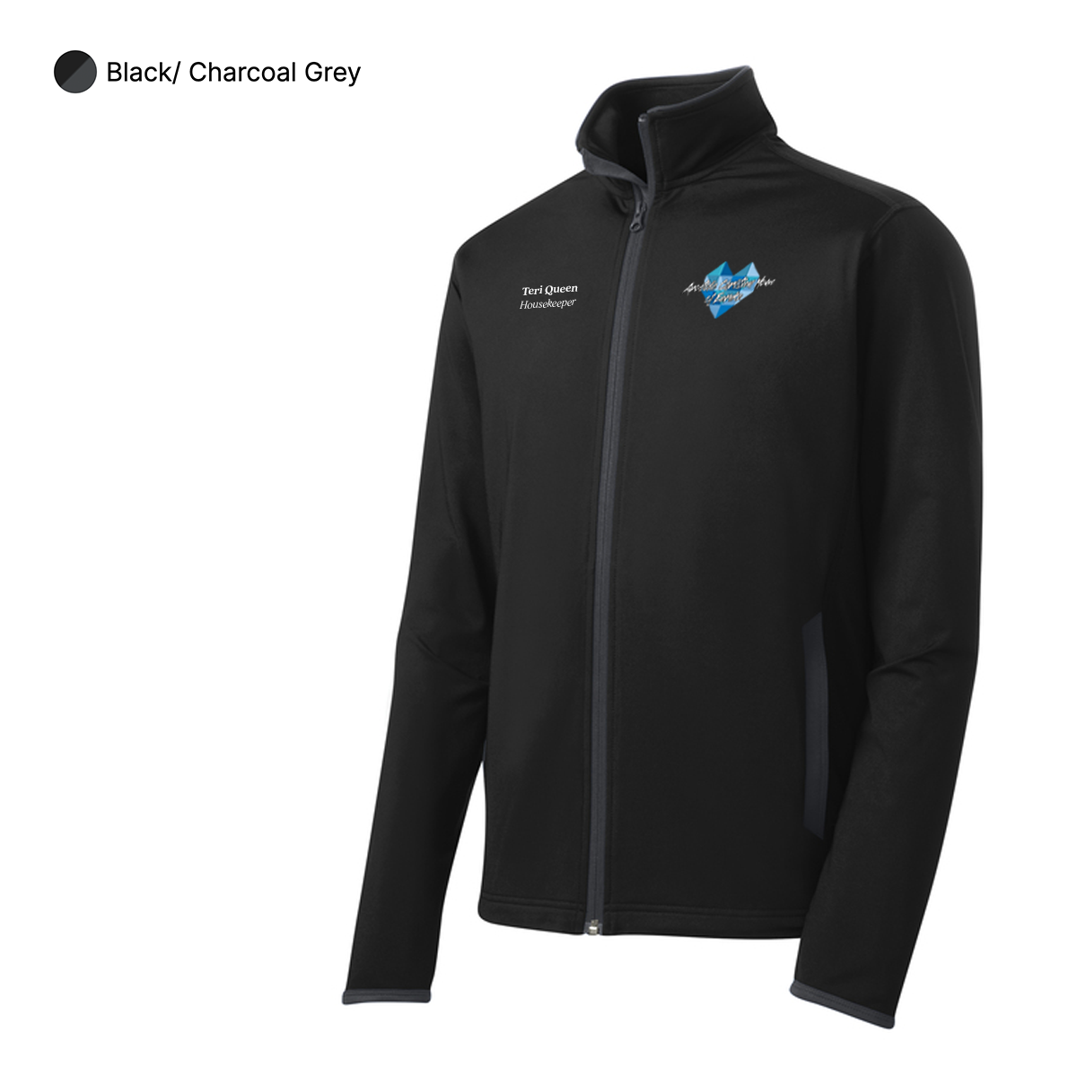 EACH - Sport-Tek® Unisex Sport-Wick® Stretch Contrast Full-Zip Jacket