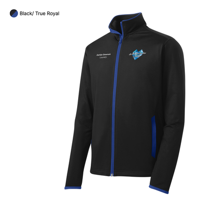 EACH - Sport-Tek® Unisex Sport-Wick® Stretch Contrast Full-Zip Jacket