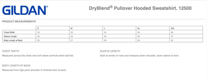 HC - Embroidered - Gildan® DryBlend® Pullover Hooded Sweatshirt