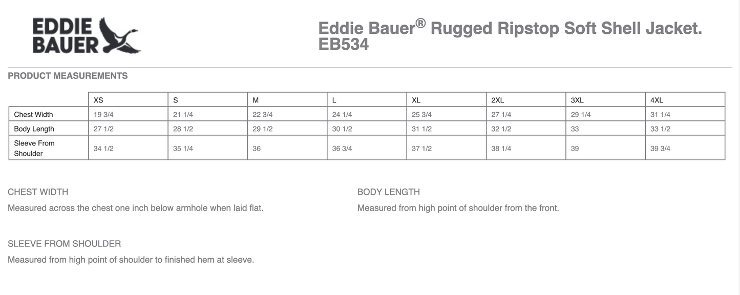 HC - Embroidered - Eddie Bauer® Rugged Ripstop Soft Shell Jacket