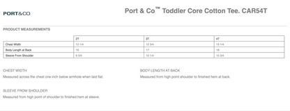 HC - Printed - Port & Co™ Toddler Core Cotton Tee
