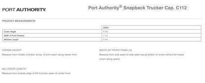 Ken's Oil Embroidered Port Authority® Snapback Trucker Cap