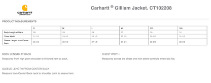 HC - Embroidered - Unisex Carhartt® Gilliam Jacket