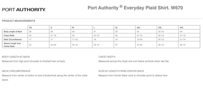 HC - Embroidered - Unisex Port Authority® Everyday Plaid Shirt